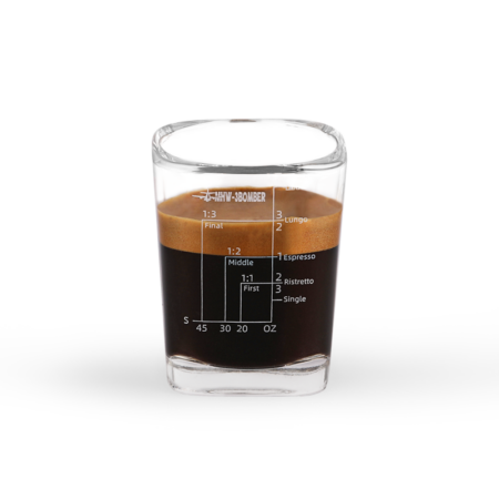 MHW-3BOMBER Espresso Shot Glass 2oz Double Spouts Espresso