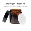 Brown black lid